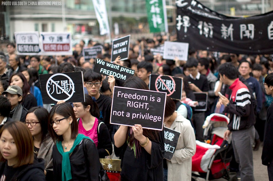 Hong Kong pro-democracy activists join students for 'occupy' protest