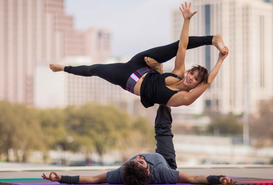 A Beginner's Guide to AcroYoga from Millennial Magazine