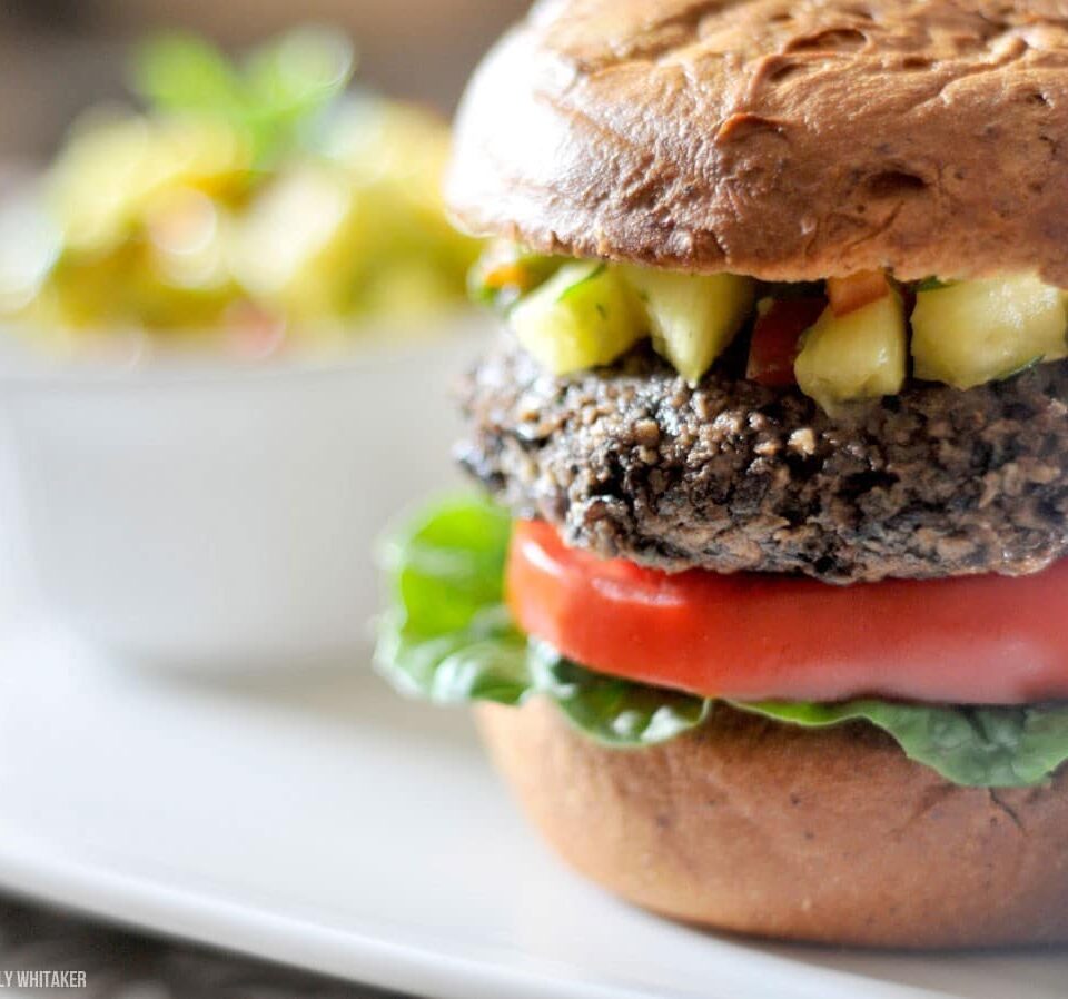 Grilled Black Bean Burgers are Millennial Magazine's gourmet burger of the week.