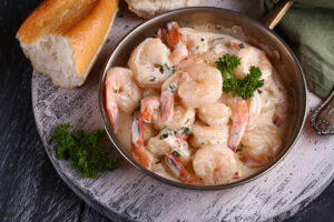 Millennial Magazine - travel - food and drink - creamy garlic shrimp