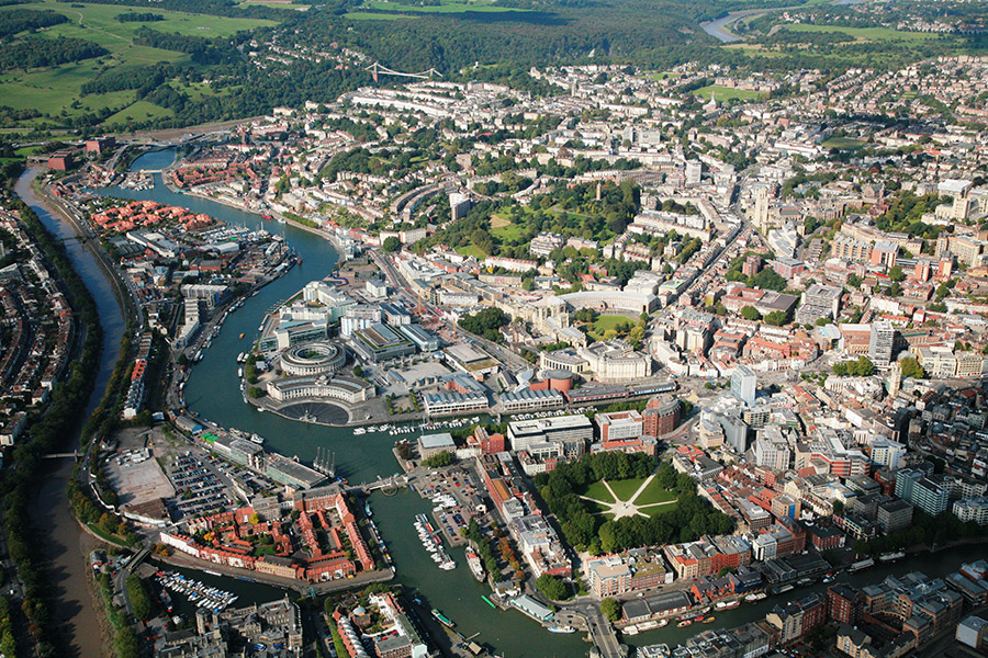 Millennial Magazine - Travel Guide - Visiting Bristol Uk Aerial City Shot