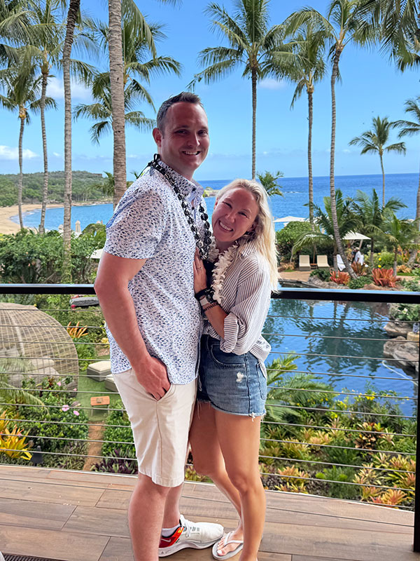 Millennial Magazine - Luxury Escapes - Ashley and Husband Four Seasons Lanai