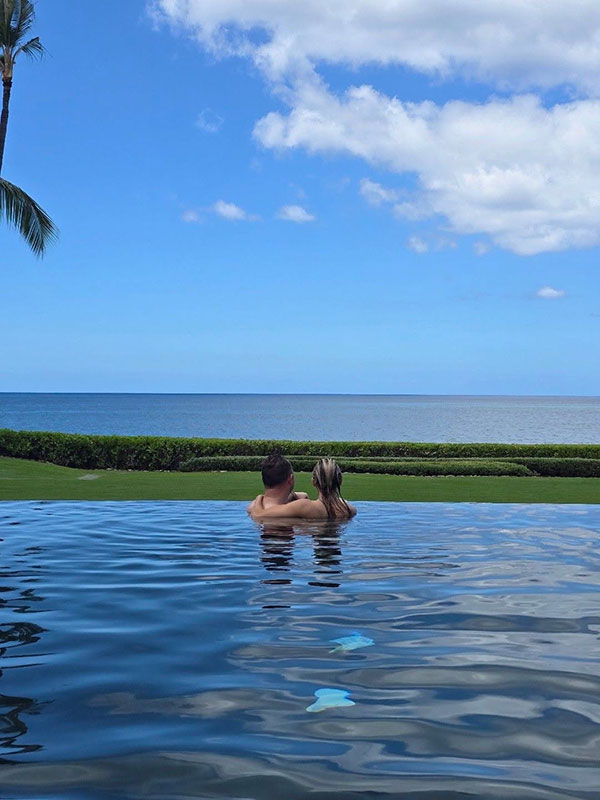 Millennial Magazine - luxury escape - honeymooners in the pool