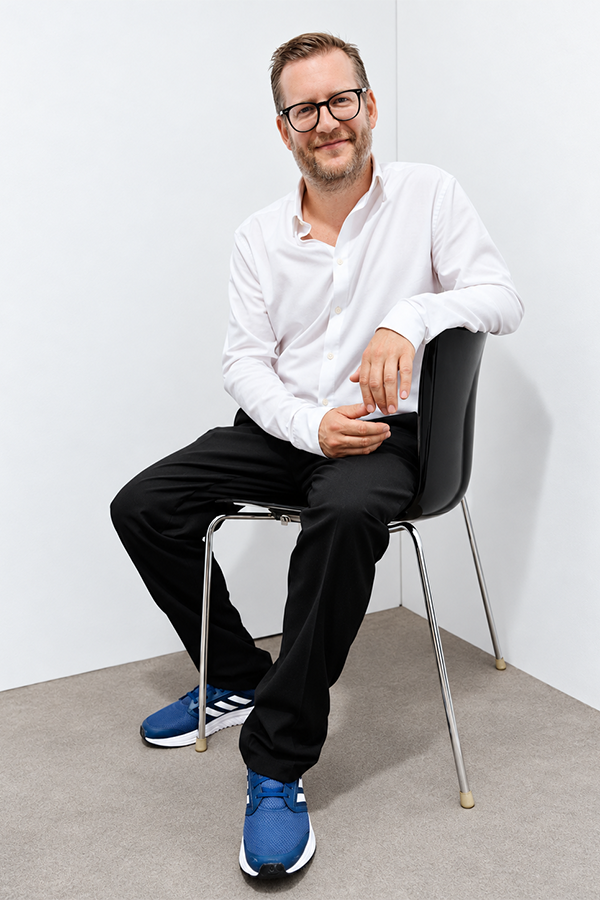 Producer Sol Bondy seated aboard the ARTE boat in Cannes